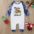 thumbnail image 4 of Blue And White Family Christmas Jammies With Cute Lazy Sloth, Cotton And Poly Blend, 2 Pieces, 4 of 7