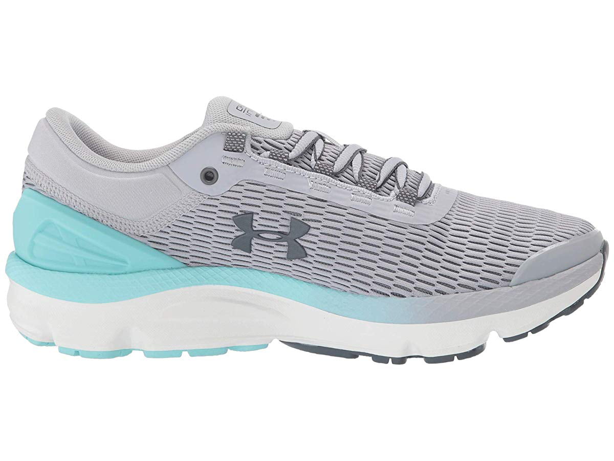 Mod Gray Under Armour Womens Charged Intake 3 Running Shoe 101 5 //Neo Turquoise