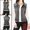Grey, variant on INSPIRE CHIC Women's Washed Denim Button Sleeveless Vest Jacket with Pockets XL Black