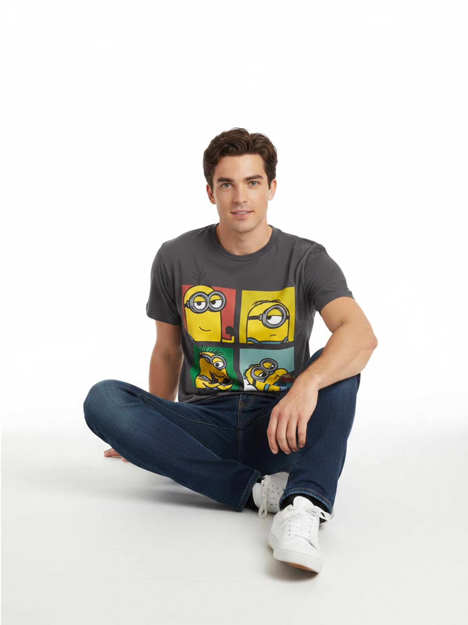 Despicable Me Men's and Big Men’s Minions Graphic Cotton Tee, Sizes S-3XL