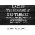 thumbnail image 3 of Funny Bathroom Wall Decor, Toilet Rules Signs Wall Art, Rustic Farmhouse Canvas Print Wall Decoration (12X15 Inch,Black), 3 of 5