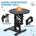 thumbnail image 1 of EDTara 24-Inch Height Adjustable Electric Grooming Table With Non-Slip Tabletop, Usb/Ac Power Supply, and Organizer for Small Pets, 1 of 6