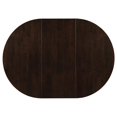 thumbnail image 4 of Pemberly Row 5-piece Wood Oval Dining Set with Extension Leaf Cappuccino & Beige, 4 of 11