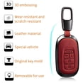 thumbnail image 4 of For Key Fob Cover Leather Car Compatible for Accord Civic CR-V SE LX HR-V Pilot (2022-2025) Key Case, 4 of 10