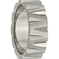 thumbnail image 4 of Titanium Satin And Polished 8mm Notched Band (Size 10) Made In China tb328-10, 4 of 5