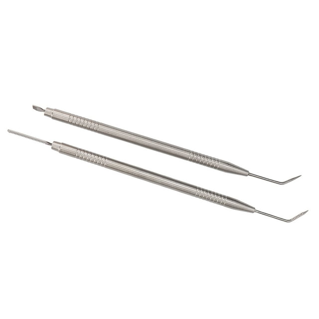 2pcs Eyelash Lift Separator Tools, Double Headed Stainless Steel Lash Separation Rod with Comb, for Eyelash Eyebrow Perming Extension and Daily Makeup