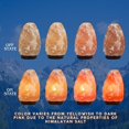 thumbnail image 3 of 7 Inch Himalayan Salt Lamp with Dimmer Cord - Night Light Natural Crystal Rock Classic Wood Base Authentic from Pakistan, 3 of 8