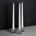 thumbnail image 5 of Candelabros de vidrio transparente, juego de 2 candelabros cónicos para bodas, decoración y cenas para velas cónicas estándar de 1 pulgada con una base de 0,9 pulgadas, 5 of 5