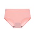 thumbnail image 3 of GEWSEY Women's Cotton Underwear Mid Waisted Ladies Panties Soft Full Coverage Briefs (Pink, L), 3 of 4