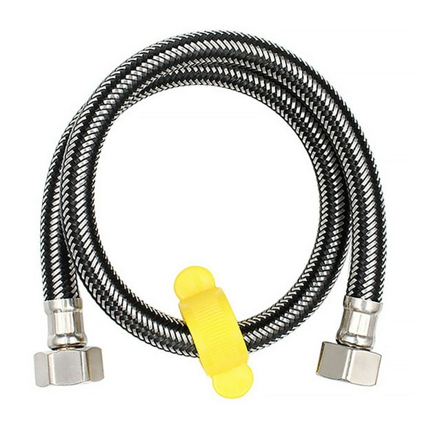 1/2" Sink Toilet DoubleHeaded Hose Bathroom Stainless Steel Water