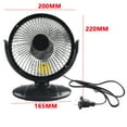 thumbnail image 3 of Electric Fan Heater 200W Heating Bathroom Home Office 6Inch Air Heater, 3 of 5