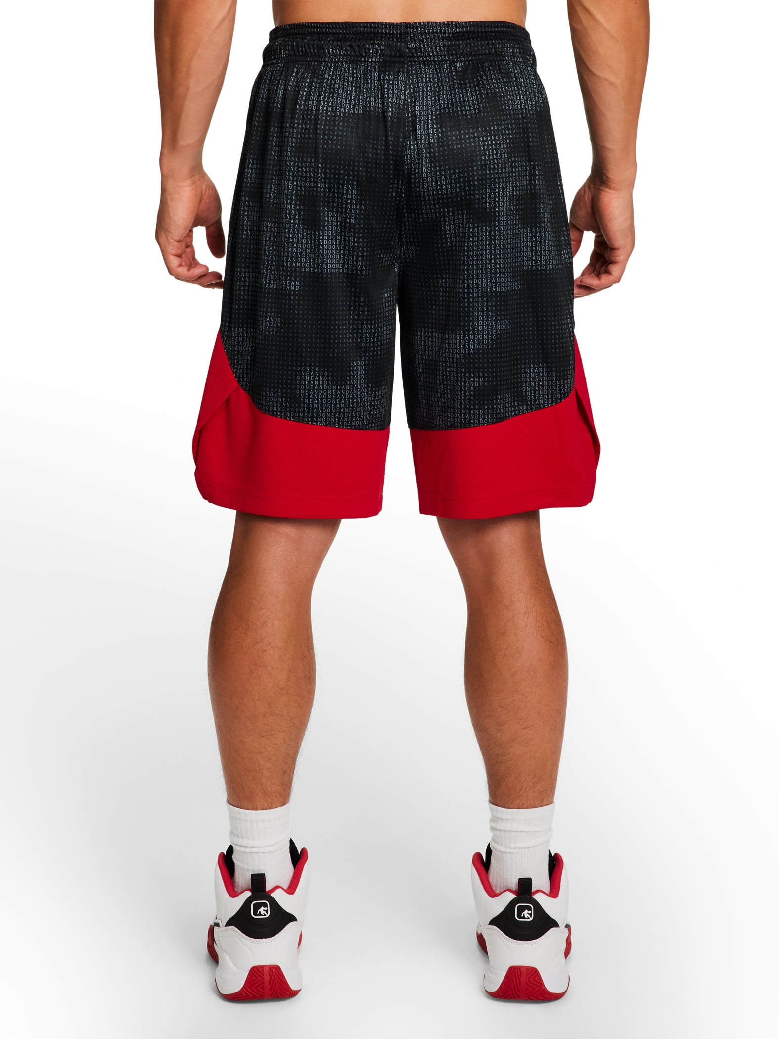 AND1 Men's and Big Men's Active Dribbling Short, 10" Inseam, up to Size 5XL