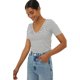 thumbnail image 1 of Dorothy Perkins - Camiseta de Rayas para Mujer (Negro, Blanco), 1 of 3