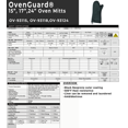 thumbnail image 5 of OvenGuard 15" Oven Mitts, Burn & Steam Protection, 500 Degree Temp Rating, Black, Rough Finish on Hand for Grip, Sold by Pair, 5 of 5