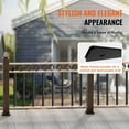 thumbnail image 4 of KFFKFF Metal Balusters for Staircase, 38'' x 1'' Sleek Aluminum Alloy Banister Spindles, Set of 72 Deck Baluster including Screws, Traditional Hollow Deck Railing with Satin Black Powder Finish, 4 of 9