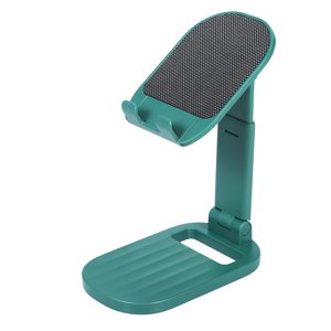 Riwcyla ABS Support pliable rétractable Aluminium Alliage Bureau Support plissé Porte-Téléphone Portable Réglage de hauteur réglable Angle Convient pour 4 ~ 10 pouces Smart Phone Tablet Vert
