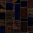 thumbnail image 1 of Ahgly Company Indoor Square Patchwork Light Blue Transitional Area Rugs, 5' Square, 1 of 4