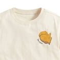 thumbnail image 5 of Babcutegg Cotton Short Sleeve Crew Neck T-Shirt with Cute Taiyaki Print, Lightweight Breathable Casual Top for Children Beige Size 9, 5 of 5