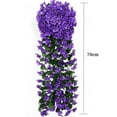 thumbnail image 2 of Vid de simulación morada, flor artificial para ramo de bodas, decoración de patio al aire libre, 2 of 8