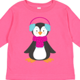 thumbnail image 4 of Inktastic Cute Penguin, Baby Penguin, Penguin with Scarf Boys or Girls Long Sleeve Toddler T-Shirt, 4 of 5