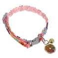 thumbnail image 1 of Collar de flores de encaje colorido para gato, gatito, cascabel, collar decorativo para perro, collar ajustable para mascotas, 1 of 5
