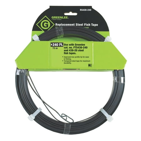 - Greenlee 52044592 240 ft. Replacement Steel Fish Tape