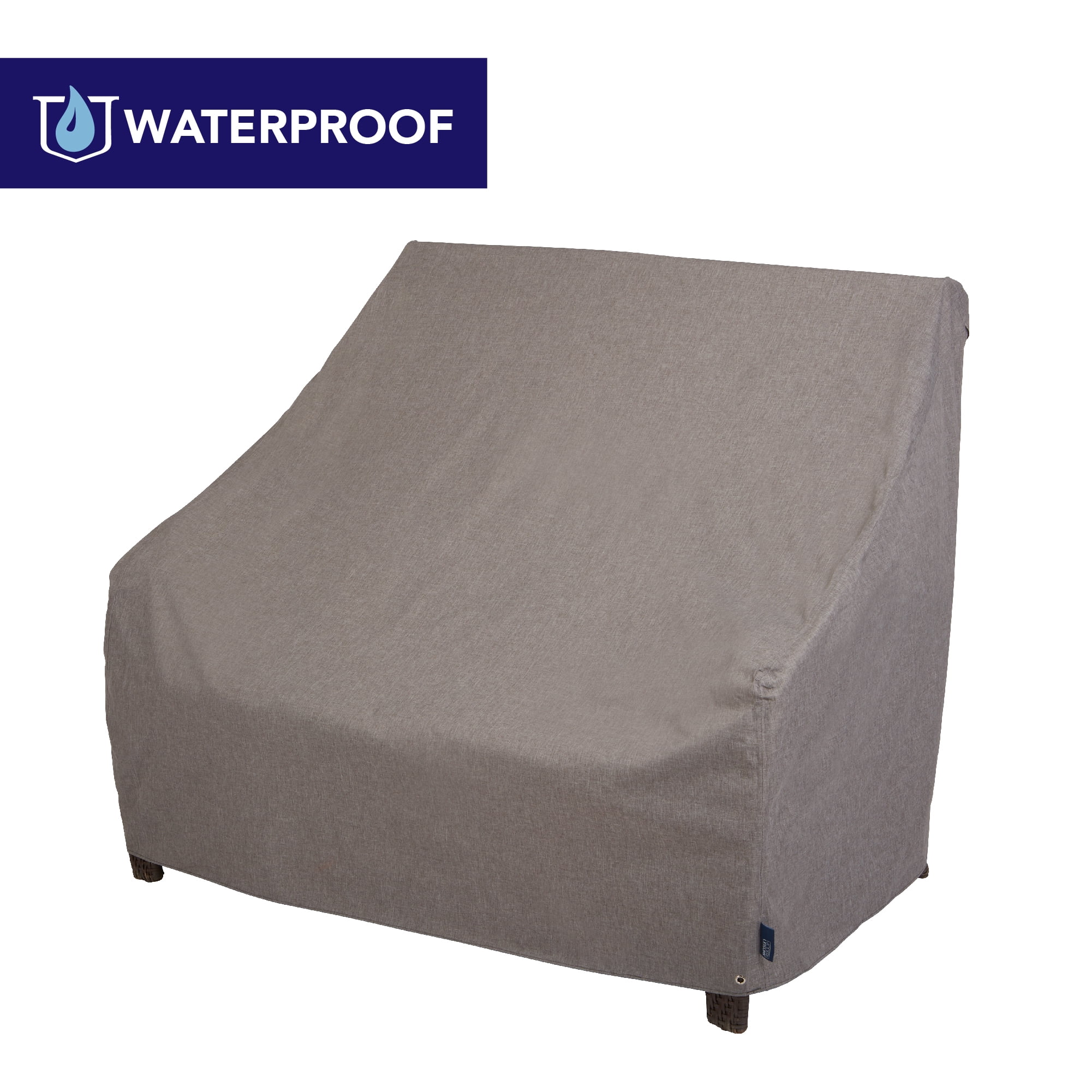 Modern Leisure Garrison Waterproof Patio Loveseat Cover, 66"L x 40"W x 39"H, Gray