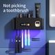 thumbnail image 2 of Soporte para cepillos de dientes esterilizador UV con secado negro, 2 of 6
