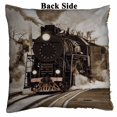 thumbnail image 2 of PKQWTM Retro steam train departs from station Reversible Mermaid Cushion Cover Home Decor Sequin Pillow Case Size 18x18 inches, 2 of 2