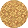 thumbnail image 1 of Ahgly Company Indoor Round Southwestern Brown Country Area Rugs, 6' Round, 1 of 4