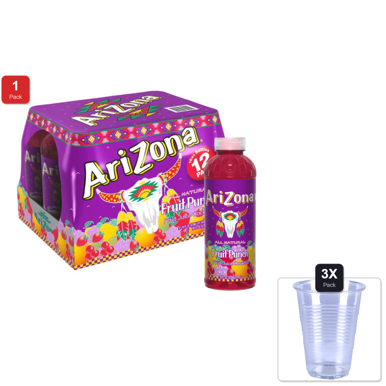 AriZona Extra Sweet Tropsicle Juice Cocktail - 24 Pack (22 fl oz