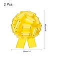 thumbnail image 6 of 2 Pcs 14 Inch Giant Large Pull Bow Big Metallic Car Bows Ribbon with Gold Edge for Wedding Presents Gift Wrapping Christmas, Yellow, 6 of 6