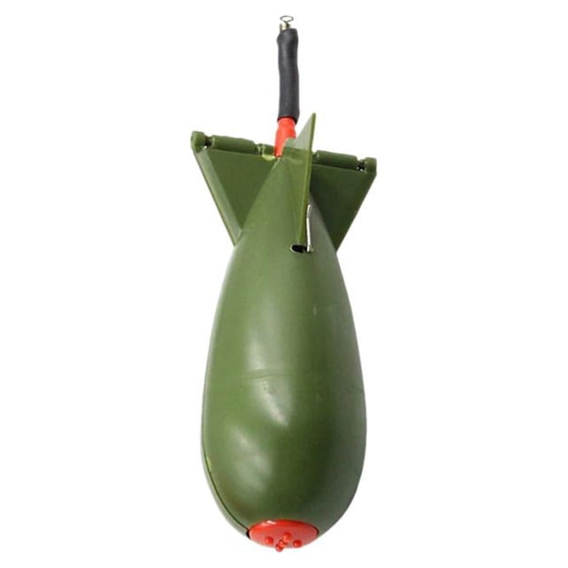 Pesca Carp Fishing Rockets Feeder 3 Tamaño Bomba Señuelo Cebos Titular Maker Tackle (Verde S)