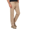 thumbnail image 4 of GENTS BLISS Men Dress Pants Elastic Waist Drawstring Cotton Pants for Men Summer Chino Men Pants with Pocket, 4 of 13