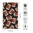 thumbnail image 4 of Kll Brown Football On Black Ultra Absorbent & Soft Hand Towels For Bath, Hand, Face, Gym And Spa-27.5x16in, 4 of 9