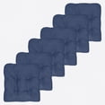 thumbnail image 3 of Sweet Home Collection Fluffy Memory Foam Non-slip Chair Pad Navy Set of 2, 3 of 5