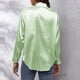 thumbnail image 3 of Camisa de manga larga de satén para mujer - Elegante blusa de imitación de seda - Corte holgado para la oficina o una fiesta, 3 of 5