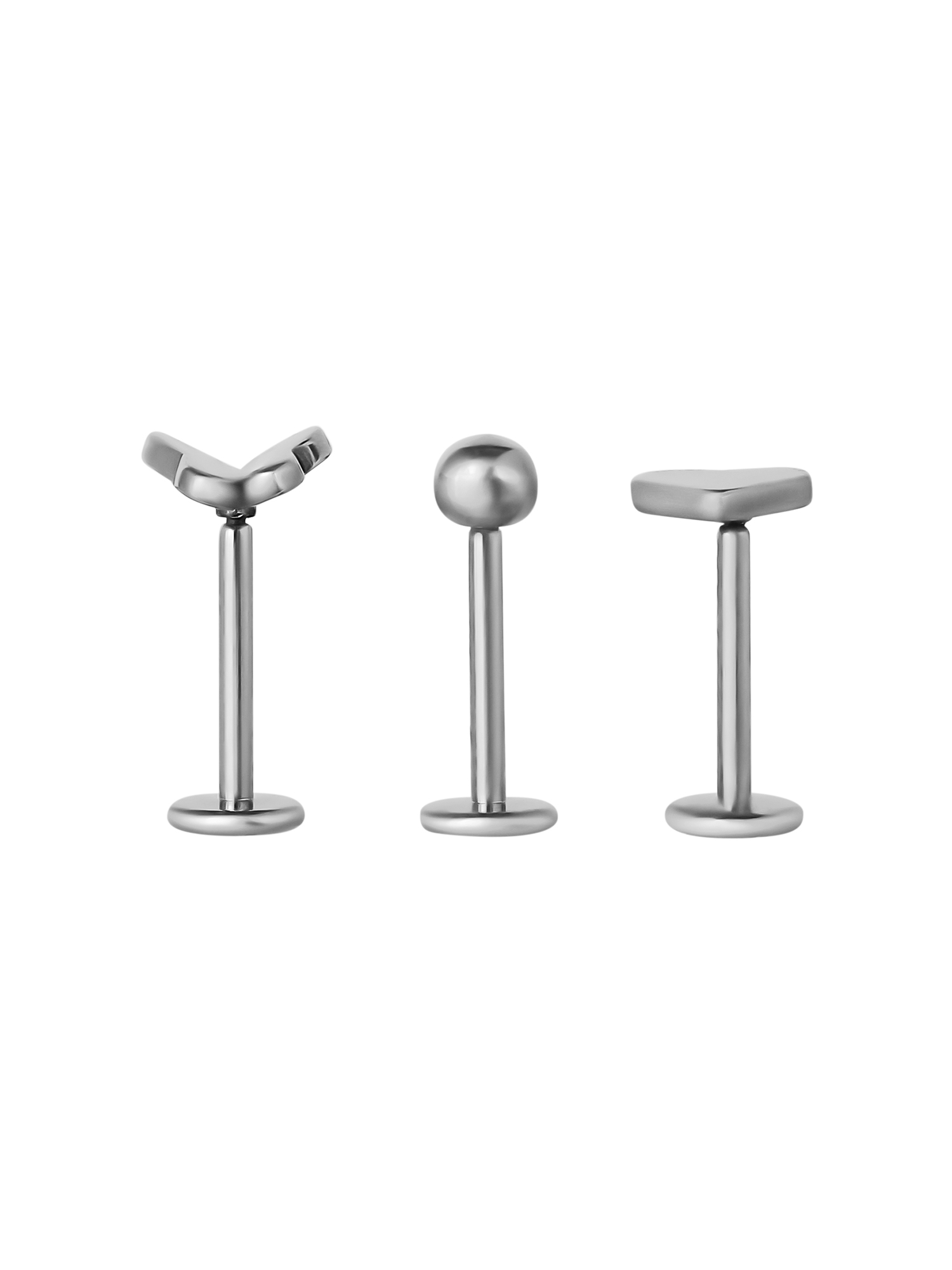 Body Jewelry Women's 18G Stainless Steel Cartilage Piercing Set