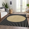 thumbnail image 6 of Addison Rugs Mayfield Premium Machine Washable Transitional Stripes Black Rectangle Rug, 9' x 12', 6 of 6