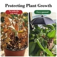 thumbnail image 5 of Ouuluon Plant Umbrellas for Outdoor Plants, Mini UV Protection Plant Umbrella, 14x11in Umbrella with Ground Stake for Potted Plants Balcony Garden, 5 of 7