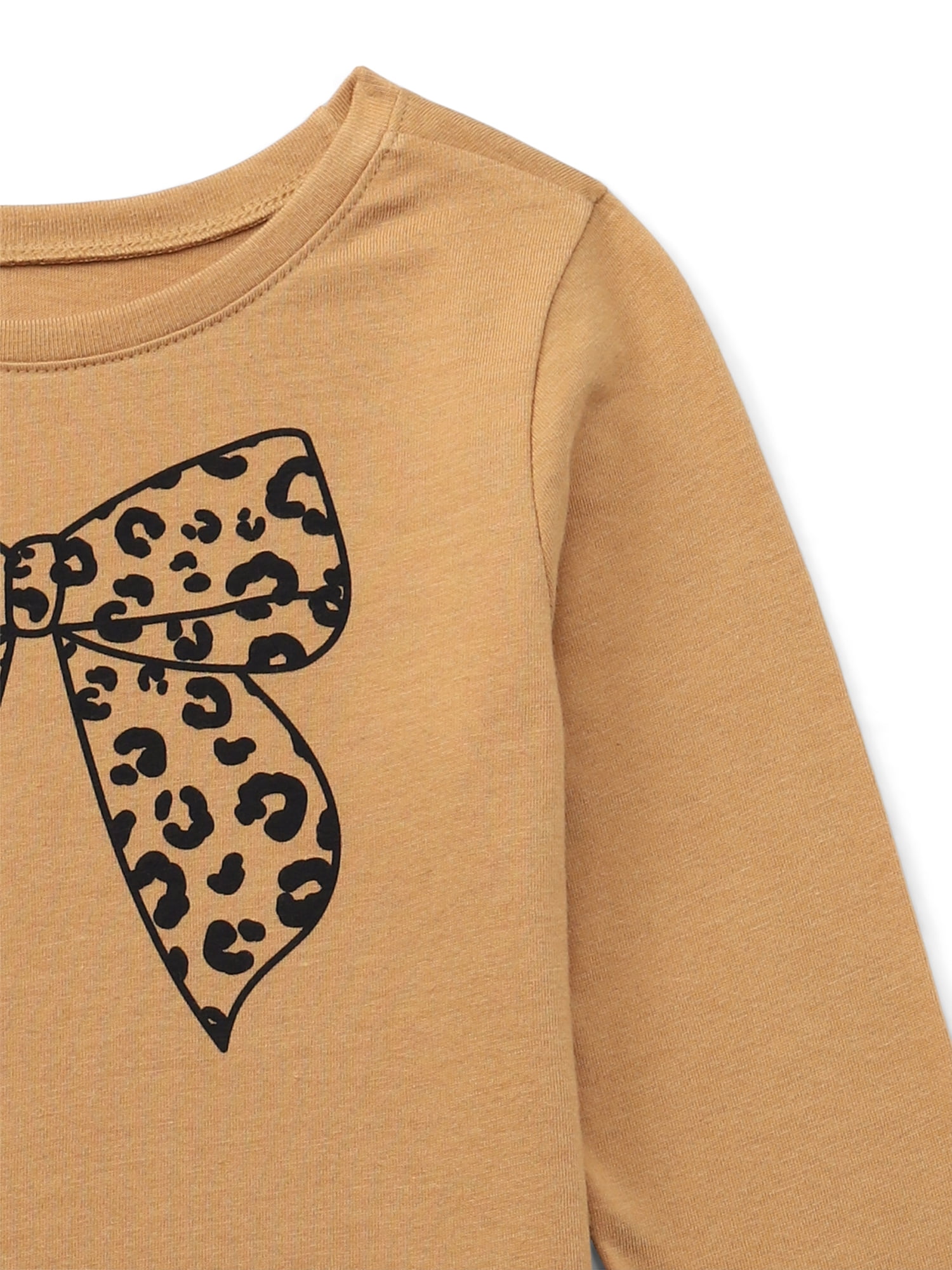 Garanimals Toddler Girl Long Sleeve Graphic T-Shirt, Sizes 18M-5T