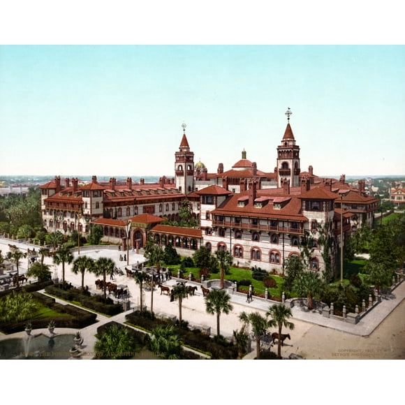 Ponce De Leï¿½N Hotel, C1902. /Nthe Ponce De Leon Hotel In St. Augustine, Florida. Photochrome, C1902. Poster Print by  (18 x 24)