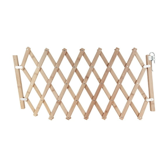 BESTOYARD pet gates Pet Isolation Fence Door Wood 1Set