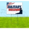 thumbnail image 1 of Military Discounts (18" x 24") Yard Sign, Includes Metal Step Stake, 1 of 6