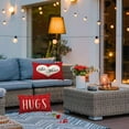 thumbnail image 6 of Happy Valentines Day Pillow Covers 12x20 Set of 4 Red Love Heart Throw Pillow Covers Wedding Anniversary Pillow Covers Pillow Cases Home Outdoor Sofa Couch Cushion Covers (12 by 20), 6 of 6