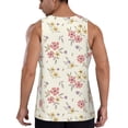 thumbnail image 3 of Gaeub Floral Men's Athletic Tank Top, Workout Sleeveless Shirts, Running Tank Tops for Gym, Running, Training - Large, 3 of 9