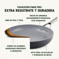 thumbnail image 3 of Batería de Cocina de Cerámica Antiadherente 11 Piezas, Gris GreenPan Paris Pro, 3 of 6
