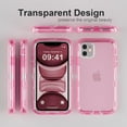 thumbnail image 6 of for iPhone 15 Plus Case, Heavy Duty Shockproof Protection Phone Cases, Anti-Drop, Triple Layer Transparent Protective Cover Compatible with iPhone 15 Plus, 6.7 inch,Crystal Pink, 6 of 6