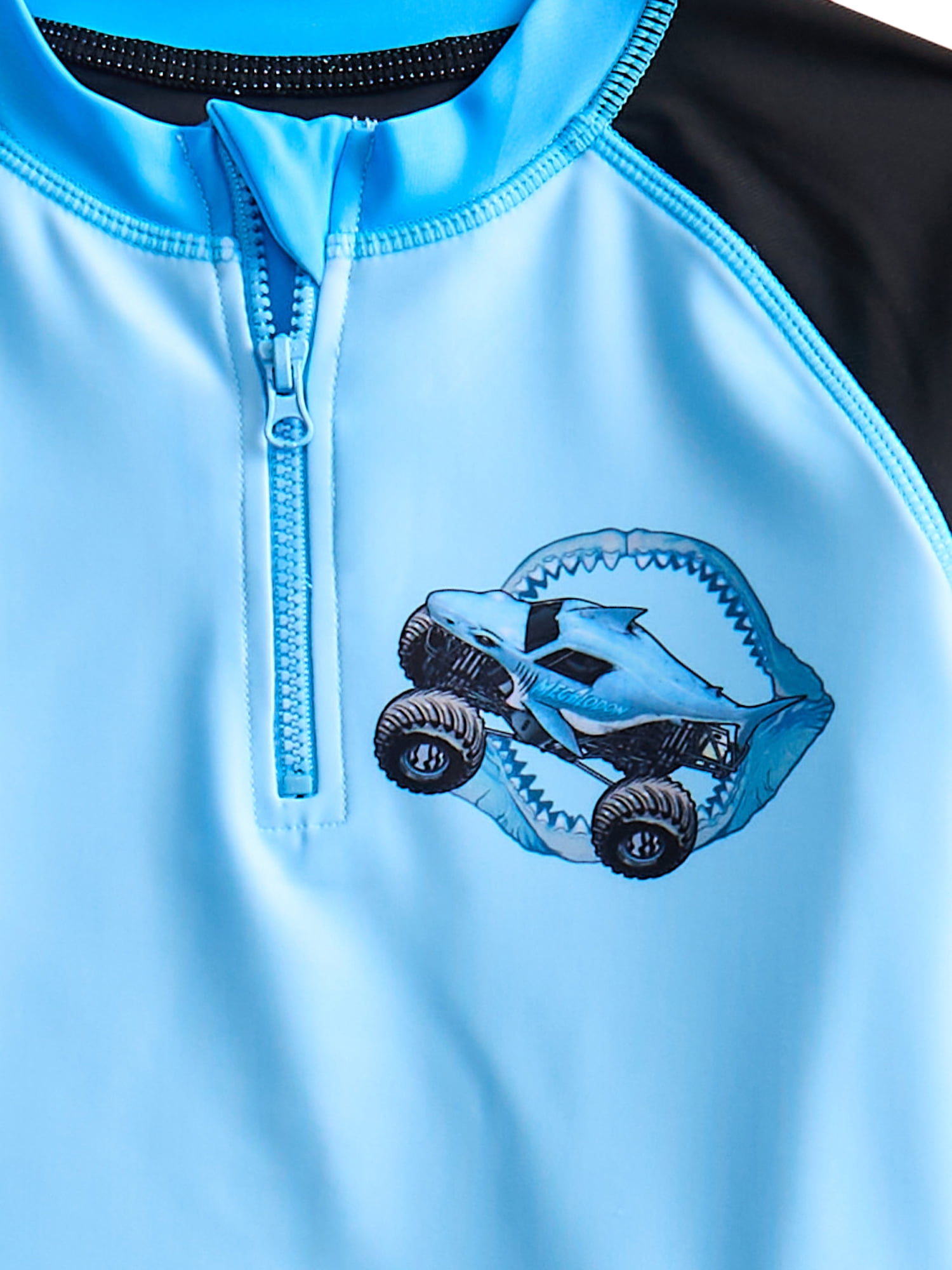 Character Toddler Boy Long- Sleeve Rash Guard and Swim Trunks, 2-Piece, Size 12M-2M