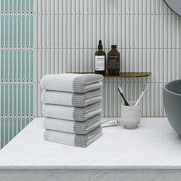 Colorful Striped Waffles Towel 5 Household Soft Absorbent Foreign Trade Wholesale Face Towel